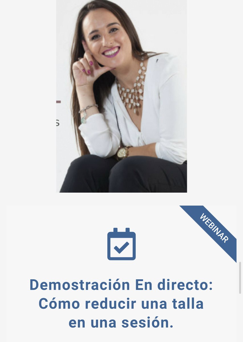 📺 WEBINAR "COMO REDUCIR UNA TALLA EN UNA SESIÓN"
.
✏ Por: BELÉN CUENDIAS, directora de Academiestetic.com.
.
📆 Miércoles 6 de Mayo a las 16.30 PM
.
📌 REGISTRATE EN ESTE ENLACE: cutt.ly/UypQgZV