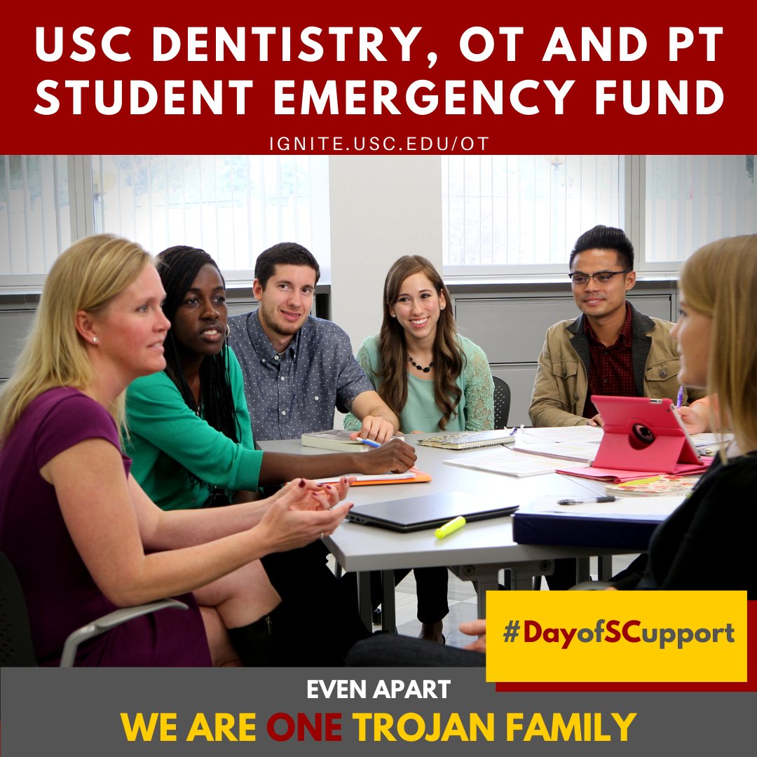 USCChanOSOT's tweet photo. We’re a resilient Trojan community. Stand with us today on #DayofSCupport and make your gift to the Student Emergency Fund at https://t.co/vAtYumlFN8. #USCChan #USCOT #FightOn #TrojansTogether https://t.co/JR7U3dIp2R