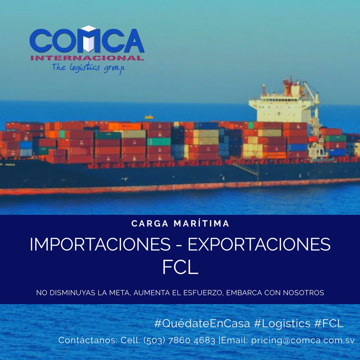 SvComca's tweet photo. ¡La logística no se detiene, nosotros tampoco! ||Servicio FCL|| #QuedateEnCasa #Logistics #FCL #WeAreComca https://t.co/ydqeNPNNKO