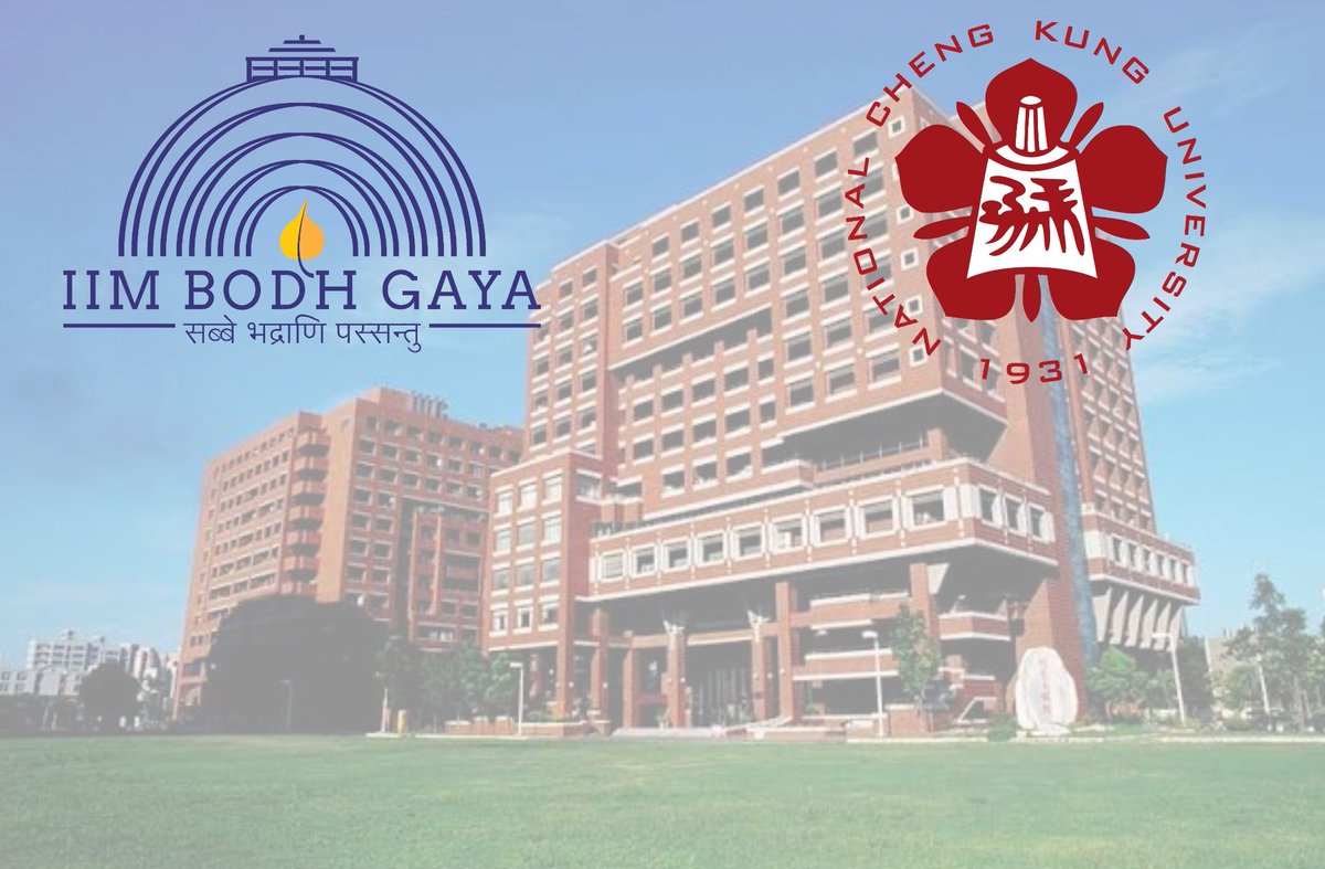 RelationsIim's tweet photo. IIM BG added another college to its academic exchange programme series with its collaboration with National Cheng Kung University, Taiwan. MoU was inked between NCKU &amp; IIM BG for facilitating the institute’s academic exchange programme. #taiwan #TheEnlighteningIIM #IIMBodhGaya https://t.co/Rzz8Kw2hfJ