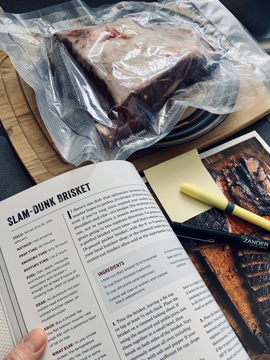 Life_w_Louie's tweet photo. Studying up so I can dunk tomorrow’s brisket!! #smokedmeats #ProjectSmoke #BigGreenEgg https://t.co/y75vWk9O8C