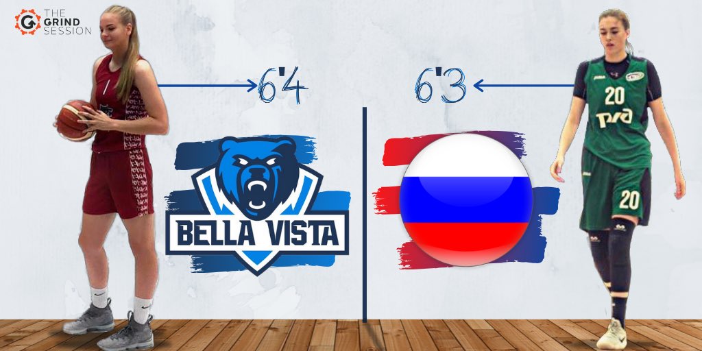 BVPrepHoops's tweet photo. Our two Russian towers Victoria Sheherbakova(6’4 C 21’) and Eva Trushkina(6’3 F 21’) are gonna be a formidable front court this year playing in the girl’s division of @thegrindsession!!! https://t.co/4nj2RcP1Kt