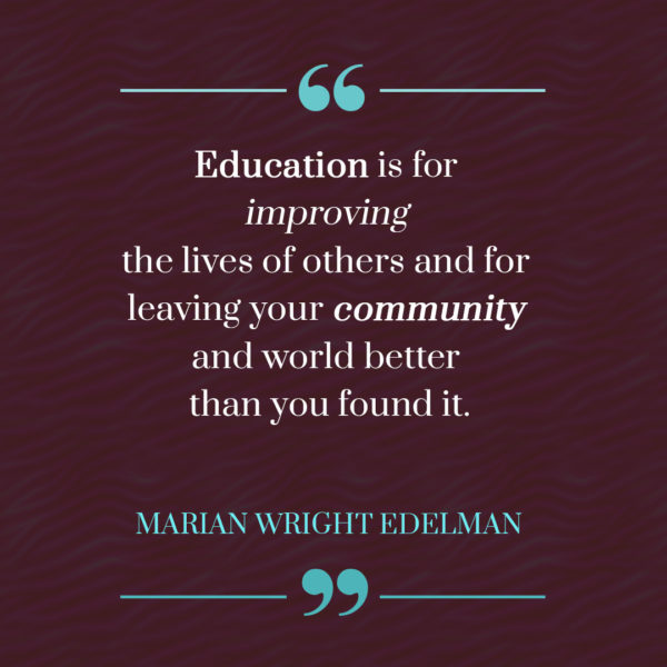 AfrikTefa's tweet photo. “Education is for improving the lives of others and for leaving your community and world better than you found it.”–Marian Wright Edelman #MondayMotivation #StayAtHome #Learningathome #MayThe4thBeWithYou https://t.co/53Qx2nXJHl