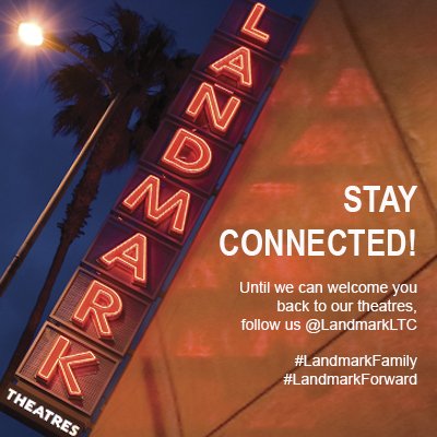Follow us here: <a href="/LandmarkLTC/">Landmark Theatres (US)</a> 
#LandmarkFamily #LandmarkForward