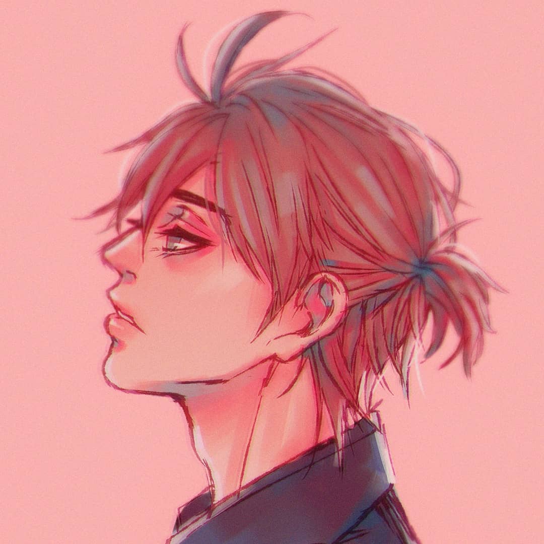 Anime Ponytail Hairstyles Male