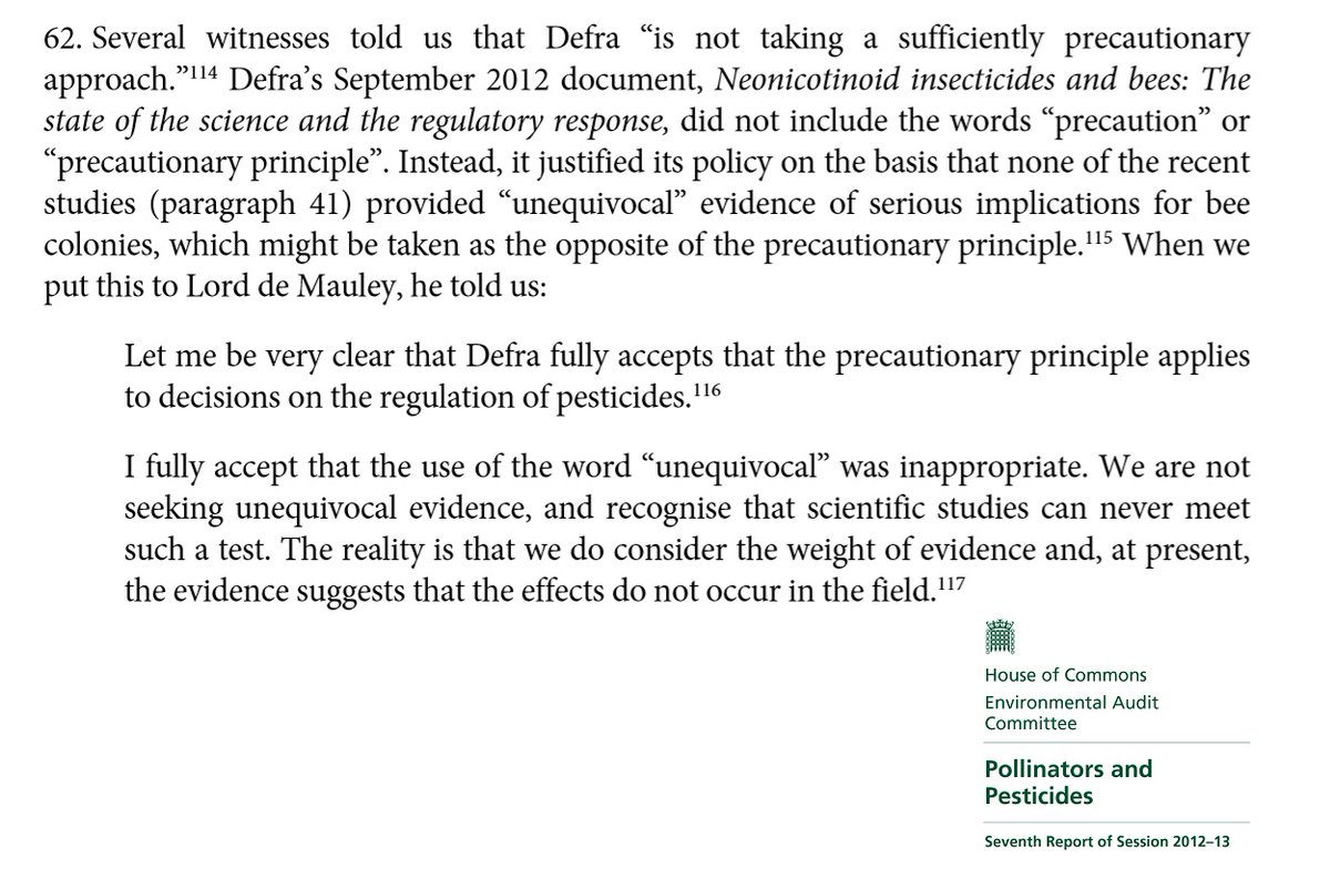 22. And while the UK may be good at making legislation for the Environment, our interpretation of it hasn’t always been wonderful, as our own Environmental Audit committee discovered.