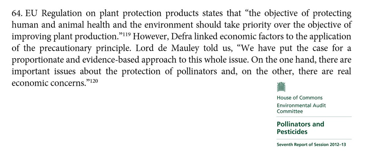 22. And while the UK may be good at making legislation for the Environment, our interpretation of it hasn’t always been wonderful, as our own Environmental Audit committee discovered.