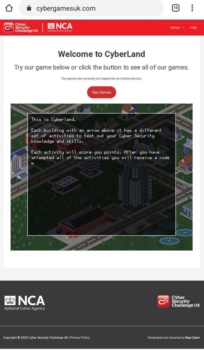 LHSComputing's tweet image. Anyone interested in an exciting career in Cyber Security should really start developing their skills now. Here's a couple of really good, free, links for you to visit. Let me know how you get on.