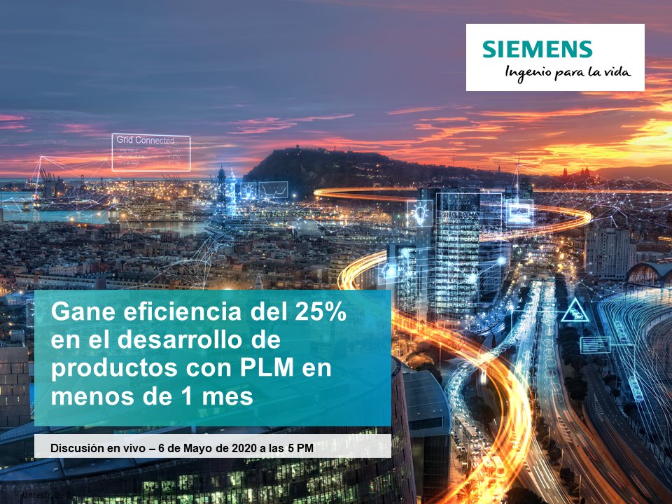 SiemensSW_MX's tweet photo. Únase a la discusión: Cómo usar #Teamcenter, una #solucion PLM para conectar #ingenieros y #disenadores en el #desarrollo de productos en unas pocas semanas.
💻 Regístrate aquí https://t.co/7dcb8mTauW https://t.co/GsSRsr5oPj