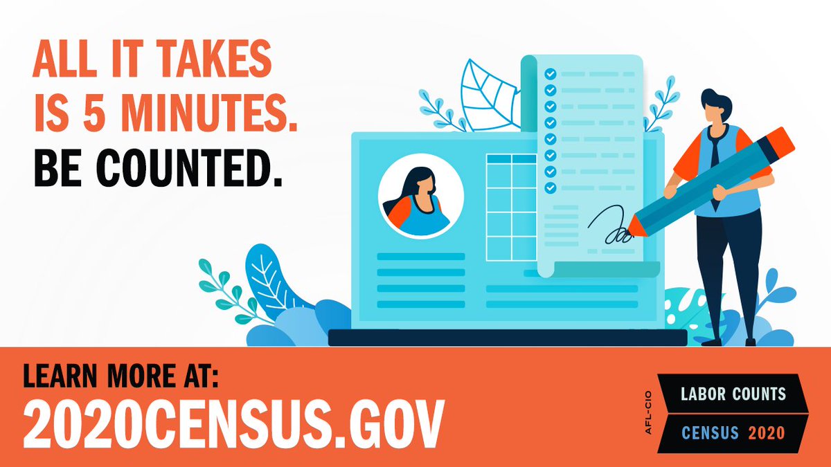 IATSE's tweet photo. Did you know that 40% of National Endowment for the Arts funding is determined by census count? That’s more than $60 million that your local theaters, operas, concerts, and more rely on. Join us and take 5 mins to fill out the 2020 census here: https://t.co/ZaMl6f4R1I https://t.co/VZipl90l61