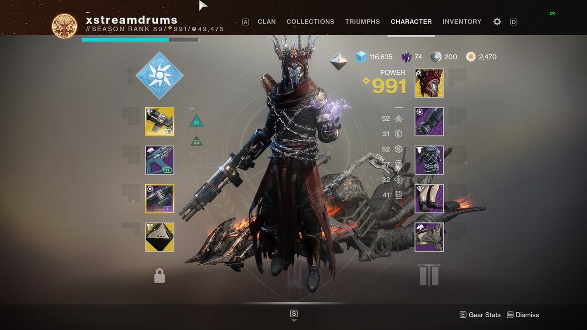 XstreamDrums's tweet photo. @DattosDestiny my warlock and hunter fashion screenshots, not necessarily the weapons i use, just thought they fit the look https://t.co/UJF1p7bnMv