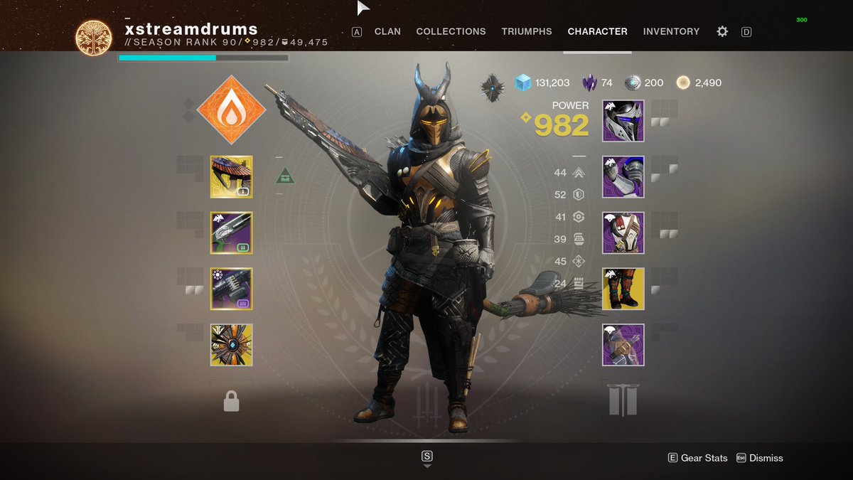 XstreamDrums's tweet photo. @DattosDestiny my warlock and hunter fashion screenshots, not necessarily the weapons i use, just thought they fit the look https://t.co/UJF1p7bnMv