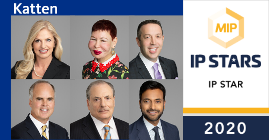 KattenLaw's tweet photo. Katten is proud to announce that six Intellectual Property attorneys were recognized as @IP_Stars by @ManagingIP. #IPSTARS2020 | https://t.co/Gok29BWTsS https://t.co/wtcuy3q7hG