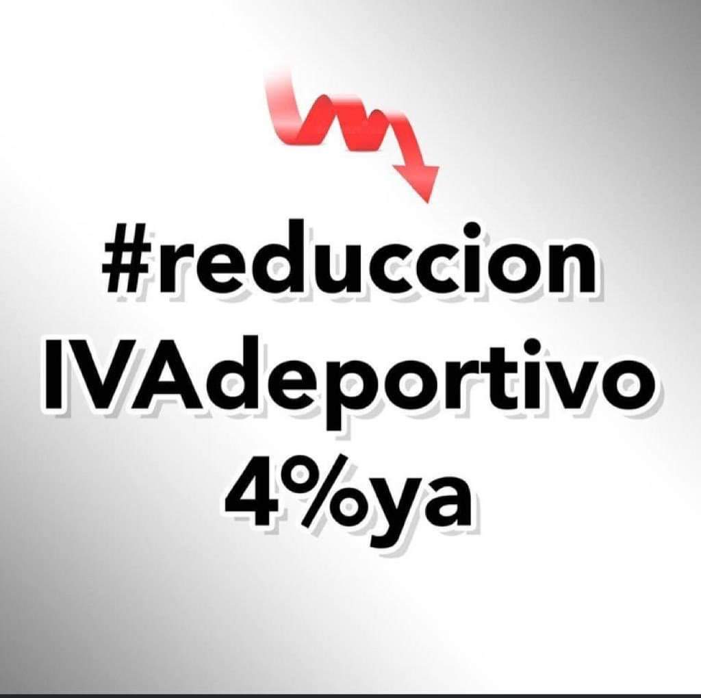El deporte es Salud. Y la Salud es un bien de primera necesidad. 
#REDUCCIONIVADEPORTIVO #4PORCIENTOYA