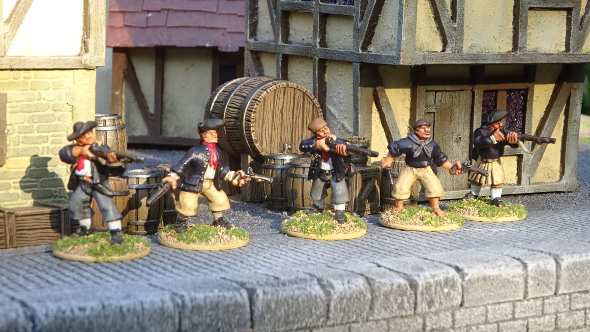 RMZHBC's tweet image. Some #GallopingMajor sailors for #FIW #FrenchIndianWar Skirmish games. Enjoyed painting these 🤠