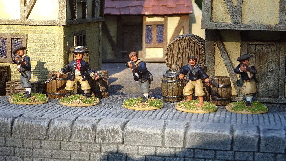 RMZHBC's tweet image. Some #GallopingMajor sailors for #FIW #FrenchIndianWar Skirmish games. Enjoyed painting these 🤠