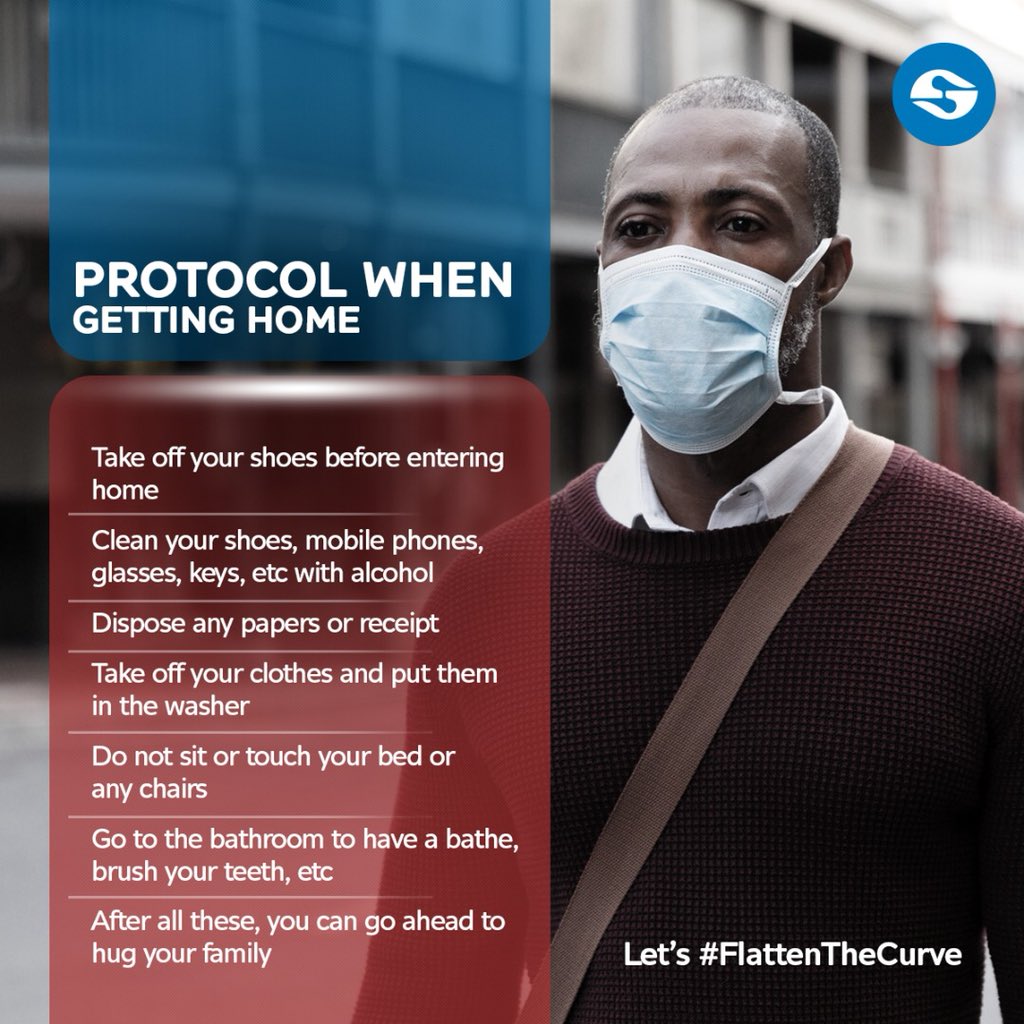 creditdirectltd's tweet photo. Always practice these when you get home
#StaySafe #TakeResponsibility #CDLcares #FlattenTheCurve https://t.co/Wyjt3LFoe4