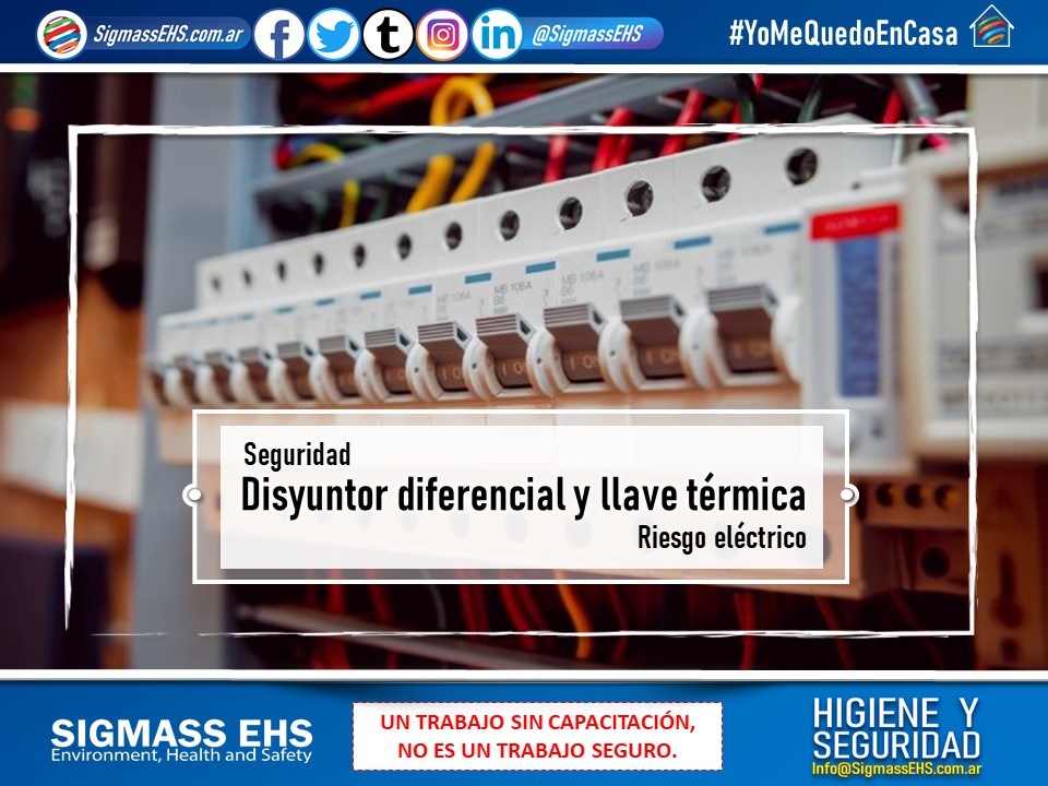SigmassEHS's tweet photo. El disyuntor tiene como función principal interrumpir el flujo  en un circuito cuando se registra una diferencia e/e la corriente ent y la sal

Llave Térmica protege la instalación del recalentamiento de los cables (para evitar que se quemen) +info Instagram #cuarentenaextendida https://t.co/RcDKGKYzVS
