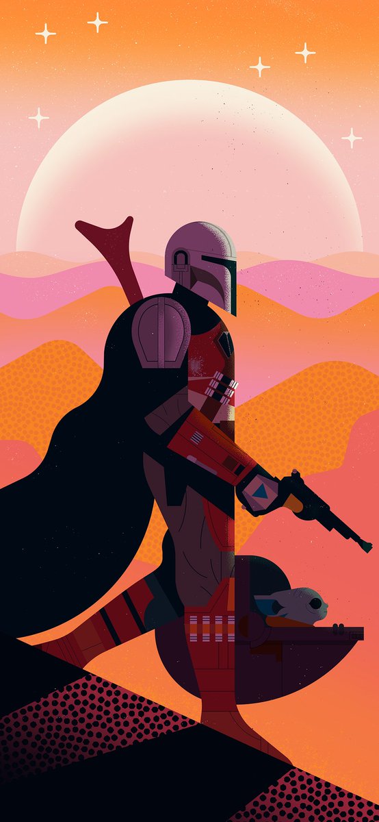 Owen Davey On Twitter It S Star Wars Day Mandalorian Free Phone Wallpaper For The Wish I Was There Campaign By M Folioart Save It To Your Phone And Use It As