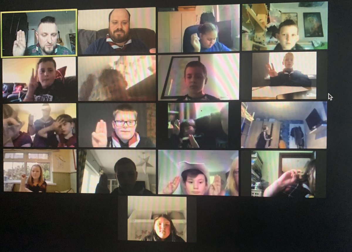 History in the making! Skip has just invested 2 Scouts into 5th Risca Scout Troop using Zoom!

Welcome to 5th Risca Scout Troop Emily and Sophie, and well done for being our first members to ever be invested online in 75 years of 5th Risca!!! 

#TheGreatIndoors #ScoutPromise