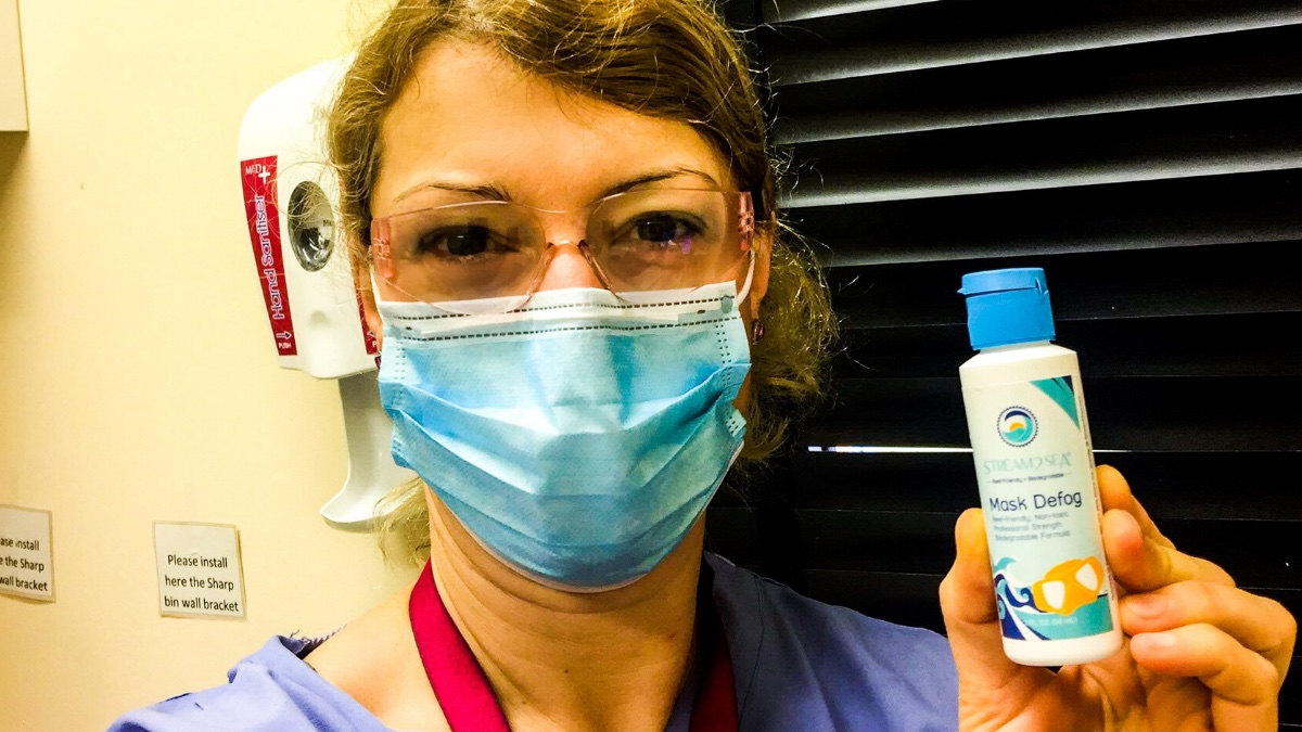 Stream2Sea's tweet photo. “Thank you, Autumn (our Founder)! Seeing so much better after using the mask defogger!” -Ioana Pereni, Oculoplastics Fellow at Bristol Eye Hospital 🏥⠀
https://t.co/YW1u7HsBYT
#Stream2Sea #ProtectWhoYouLove #HealthCareWorkers #COVID19 #MaskDefog https://t.co/97XUqVAXsU