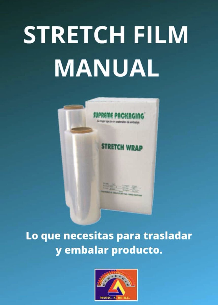 masachonduras's tweet photo. Lo que necesitas para embalar y trasladar producto, Stretch film transparente y negro. 📦 #masachn #empaqueshn #supremepackaging #honduras https://t.co/0UtydY3R1S