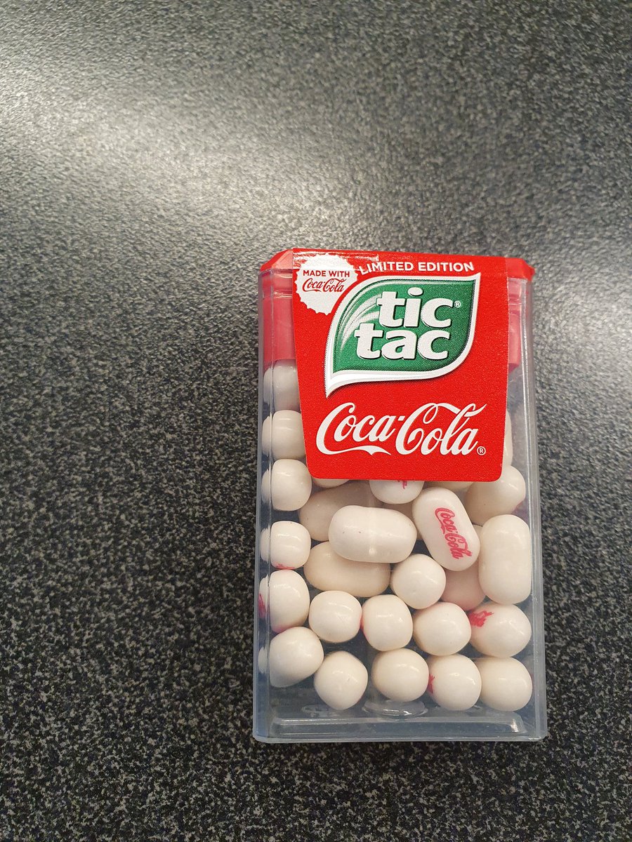 Måtte bare.....men, smaker den?🤔🤭 #tictac #CocaCola #LimitedEdition