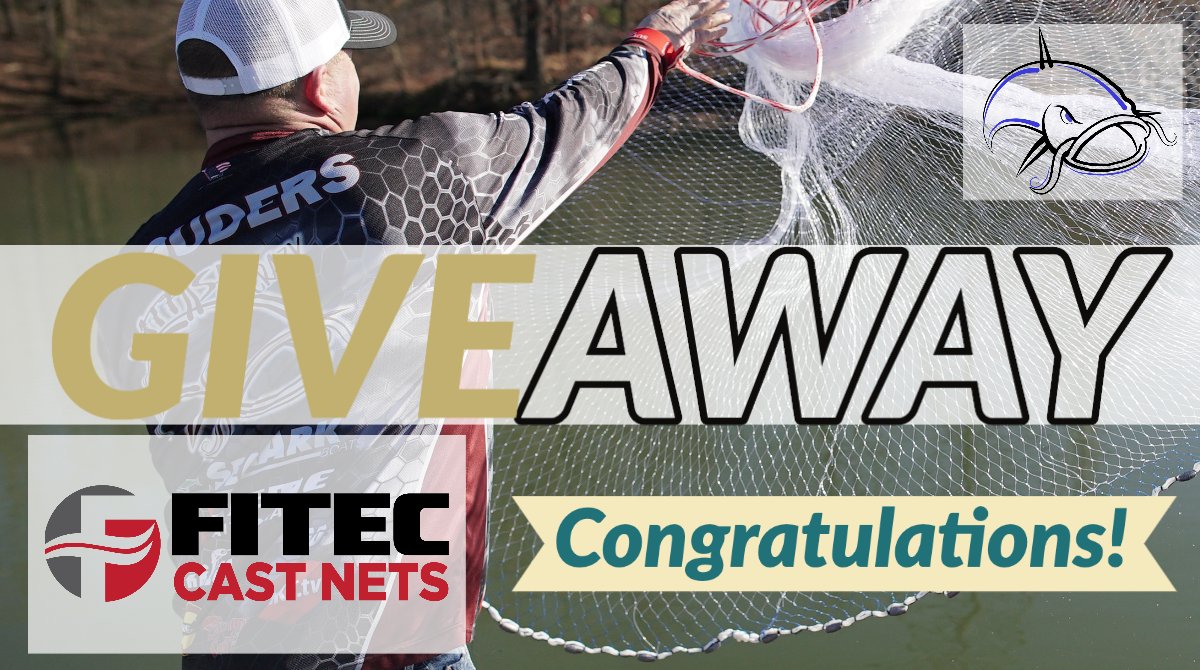Congratulations to Mark Ammons for winning the <a href="/CastNets/">Cast Nets by Fitec</a> giveaway! Thank you to everyone who participated! Catfish Crazy premieres TONIGHT on @PursuitChannel! Check your local listings!