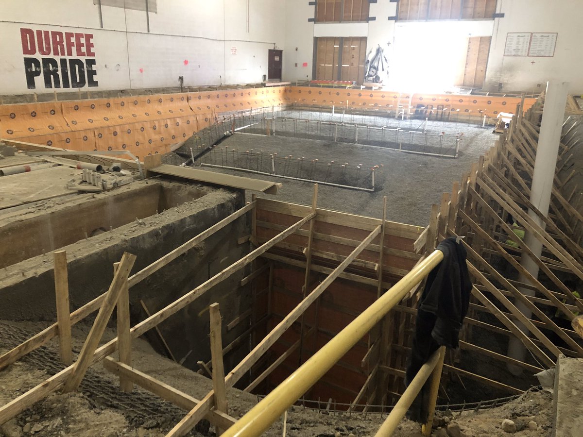 FRPSsupt's tweet photo. Check out the pool 🏊♀️ @Durfee_Aquatics almost ready to be poured & new #shower facilities being installed #plumbed to be ready #Fall 2️⃣0️⃣2️⃣0️⃣ https://t.co/JtG6qX7hE6
