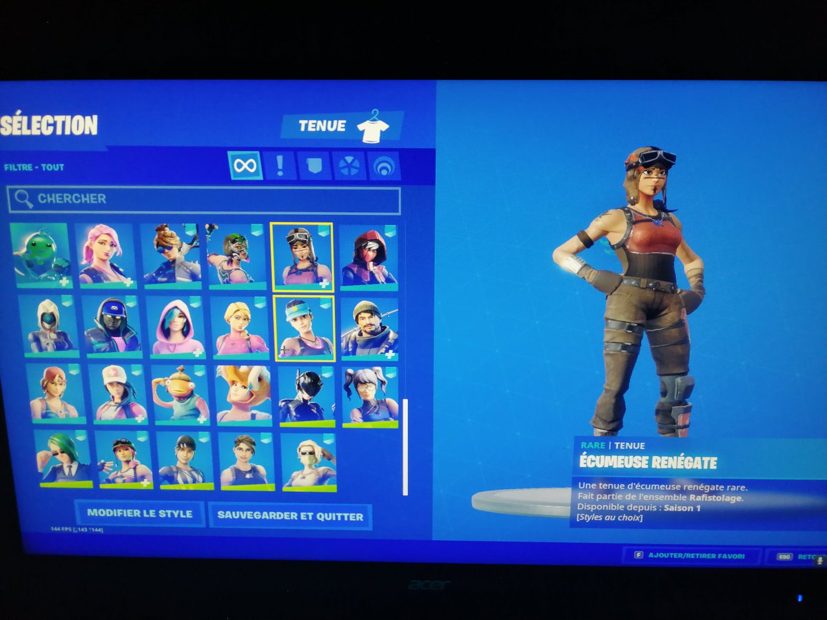 ayanFTN's tweet photo. Vend ou échange gros compte fortnite rare (renegade raider+pioche) pour plus d'infos go dm
RT X FAV je follow tout le monde https://t.co/25BtNt8IKZ