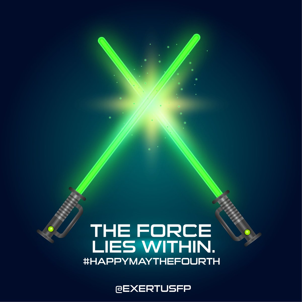 ExertusFP's tweet photo. The force is already with you. Within you. #maythefourthbewithyou #maythe4thbewithyou #starwarsday #starwars #cantstopwontstop #empowered #jedi #dreamchaser #dream #achieve #achieve #success #leaveyourmark #exertus https://t.co/QFgT8JOyer