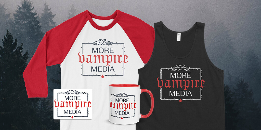HiMischiefMerch's tweet photo. Hey Siri, play Supermassive Black Hole 🧛‍♂️🧛‍♀️

We're all freaking out about this #MidnightSun news! Feed your inner vamp with our new Vampire Media merch!
Shop now ↦  https://t.co/o54dVZenPR https://t.co/LNDxNsHYBi