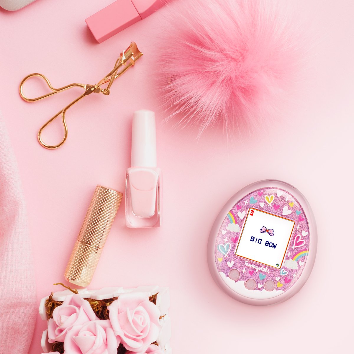 tamagotchi on pink