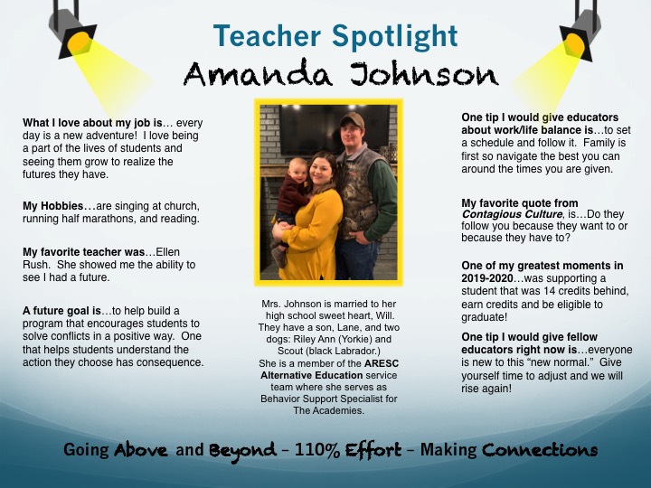 ARKRIVERESC's tweet image. ARESC shines a spotlight on one our teachers!  Thank you for your heart, expertise, and service.  Enjoy your day and know that you are appreciated!