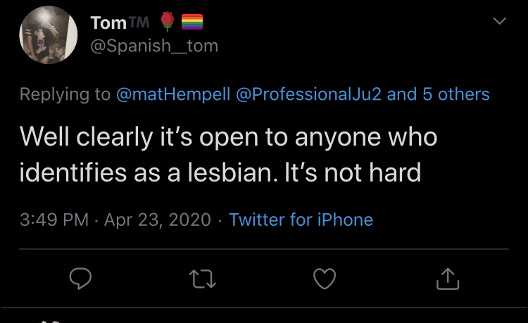 Riley J, Genital Preferences are Transphobic, Dennis. https://www.youtube.com/watch?time_continue=1&v=k5GYlZKfBmI&feature=emb_logo