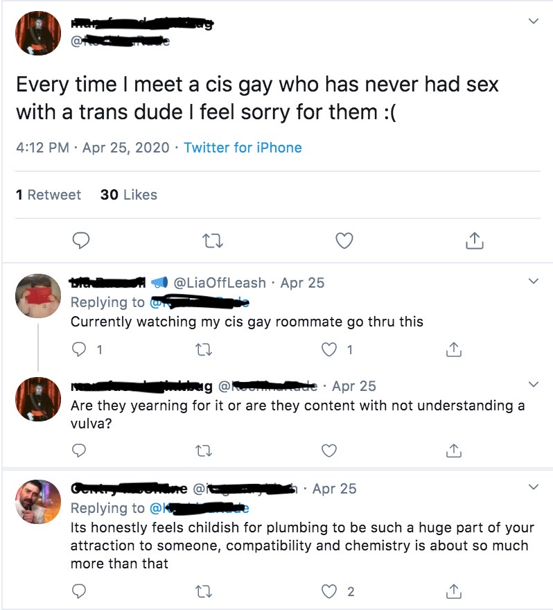 Riley J, Genital Preferences are Transphobic, Dennis. https://www.youtube.com/watch?time_continue=1&v=k5GYlZKfBmI&feature=emb_logo