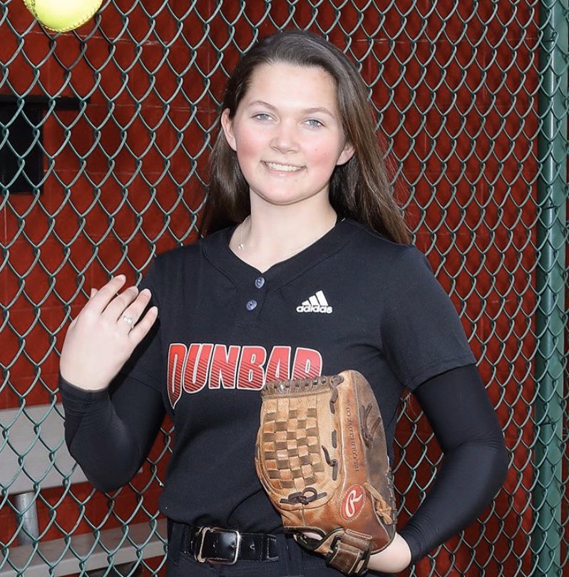 PLDFastpitch's tweet photo. Senior Spotlight: Isabella Schweighardt has played for Dunbar since 6th grade 
and will attend UK in the fall majoring in Biology to get a bachelors of science and then dental school to become an orthodontist or oral surgeon. She hit .380 last year with a .500 OBA! #GoDawgs ❤️ https://t.co/qxYg5hYgHy