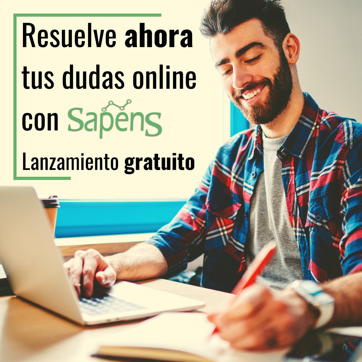 ¿Tienes dudas de física, química o matemáticas? Encuentra a tu profesor ahora mismo y resuelve tus dudas sin perder más tiempo. Lanzamiento gratuito: sapens.es