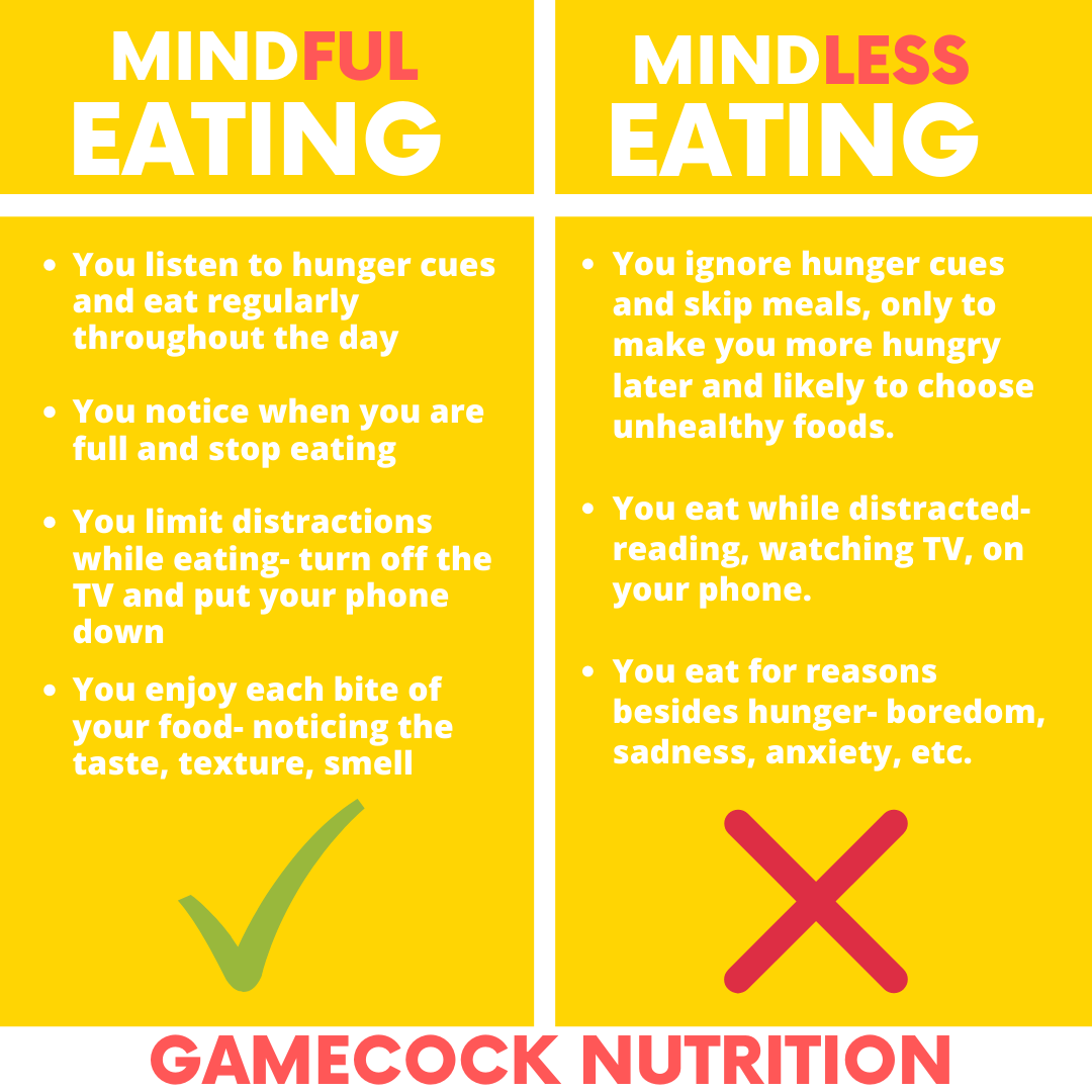 GamecockFeed's tweet photo. Hey Gamecocks! As you are all finishing up with finals this week, we wanted to remind you to eat as mindfully as you can to stay on track with your goals! https://t.co/CON5ZD8nCb