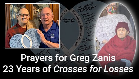 K9ComfortDogs's tweet photo. It is with great sadness that we share that Greg Zanis has gone home to Jesus. Our prayers continue for Greg’s family, friends, & all those who were served by Crosses for Losses. To give to help us continue his legacy visit https://t.co/KuGpW2eCR1
#crossesforlosses #lccharities https://t.co/chmF3k8CsT