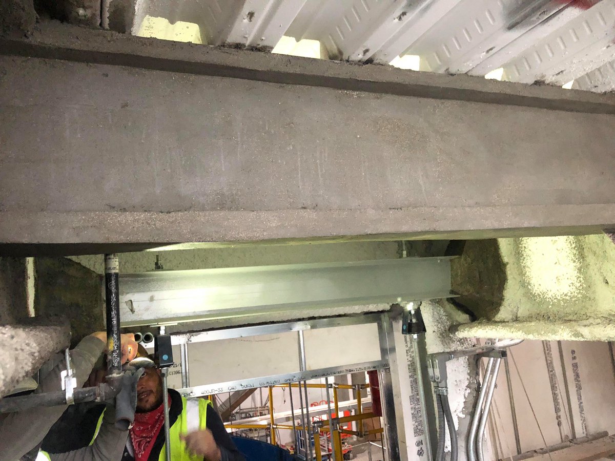 AFireproofing's tweet image. Check out this beauty! Hand Trowel work done by our AFI team at our @flySEA project in #Seattle using @Isolatek #CAFCO #Fendolite 🔥#fireproofing #fireproof #construction #constructionlife #airport #ibuildamerica #fireprotection #fireproofingcontractor @IBAmerica @PortofSeattle
