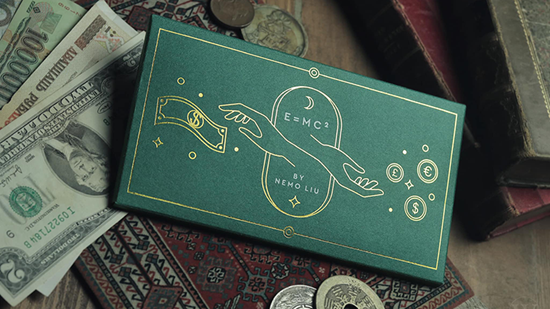 E=MC2 by Nemo &amp; Hanson Chien ..Change a bill into ANYTHING...at the speed of light. E=MC² is the ultimate bill transfiguration gimmick that can be used for: Transpositions, Vanishes, Changes. #magic #magicshop  davenportsmagic.co.uk/emc2-with-onli…