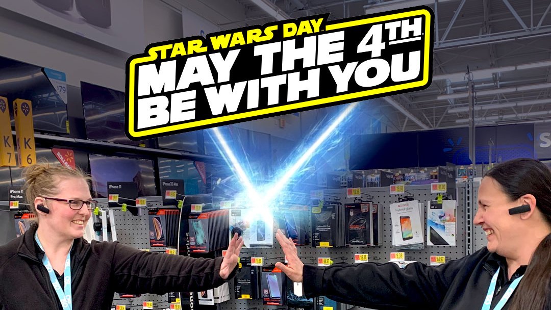 Are they using the force or are they doing a socially distanced high-five? Happy Star Wars Day! #MayThe4thBeWithYou