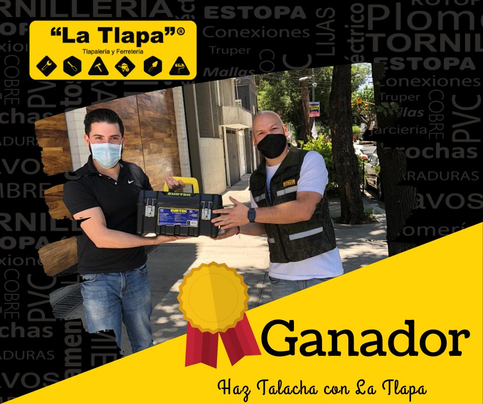 LaTlapamx's tweet photo. Entrega del Kit de Herramienta a nuestro GANADOR 🏆, @aldoggp  de la dinámica Haz Talacha con La Tlapa
#HazTalacha
#QuédateEnCasa
#ConsumeLoNacional https://t.co/RcSsyJJ7NI