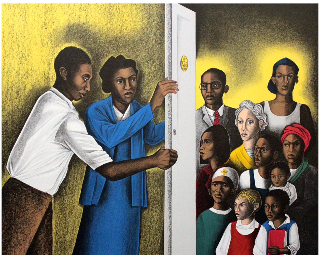 DeCromarty's tweet photo. El #arte de Elizabeth #Catler siempre buscó la #igualdad real de los blancos y los negros, pero también de los ricos y los pobres, sin olvidar la igualdad entre hombres y mujeres.

Su intensa búsqueda artística en múltiples disciplinas, su modernidad fueron su medio de expresión. https://t.co/nCEvwcVD7R