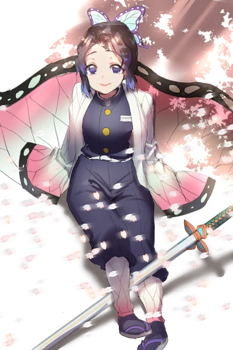 ラフラフ、禰豆子としのぶ #鬼滅の刃 