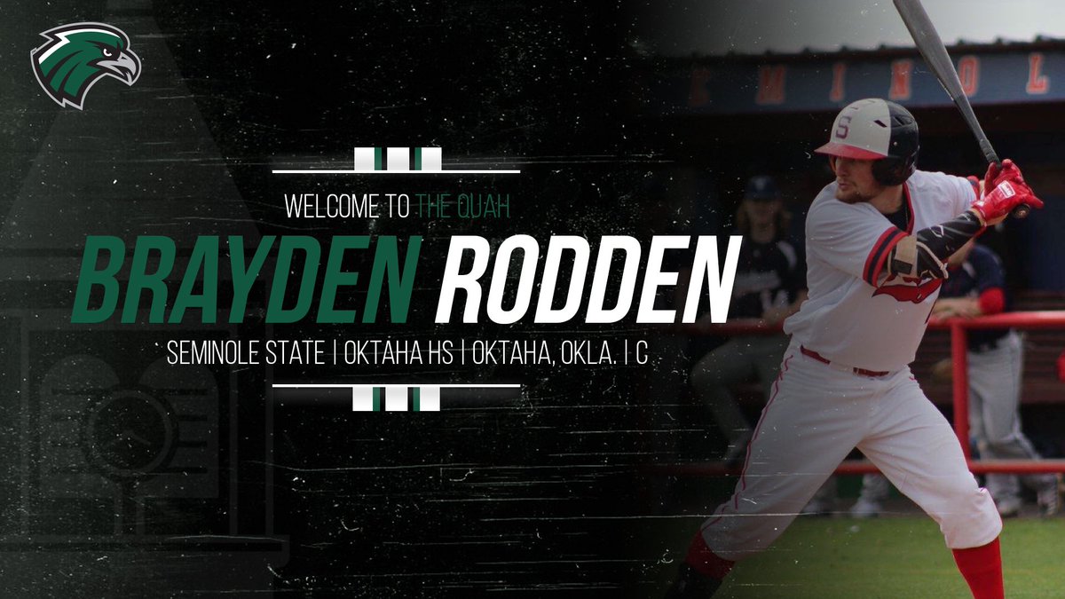 #WelcomeToTheQuah Brayden Rodden!

#Signed with <a href="/RiverHawksBSB/">Northeastern State Baseball</a> 
 
#TeamNSU