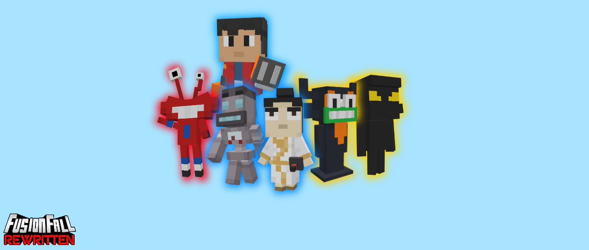 FFRewrittenMC's tweet image. And.. We're back! For today's nano reveals we have Wilt, Father, and the nanite fueled titan Rex! These nanos will definitely help in the fight against Lord Fuse. Remember to tune in each week for new reveals and info, The Hero is You!