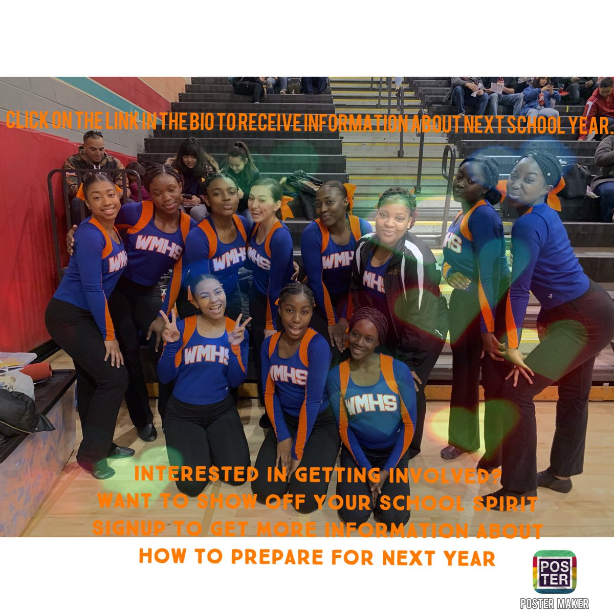 WatkinsMillPoms's tweet photo. Interested in next years team. Make sure to stay up to date on tryouts and conditioning. Click on the link in the bio https://t.co/wmTQiXtKSg