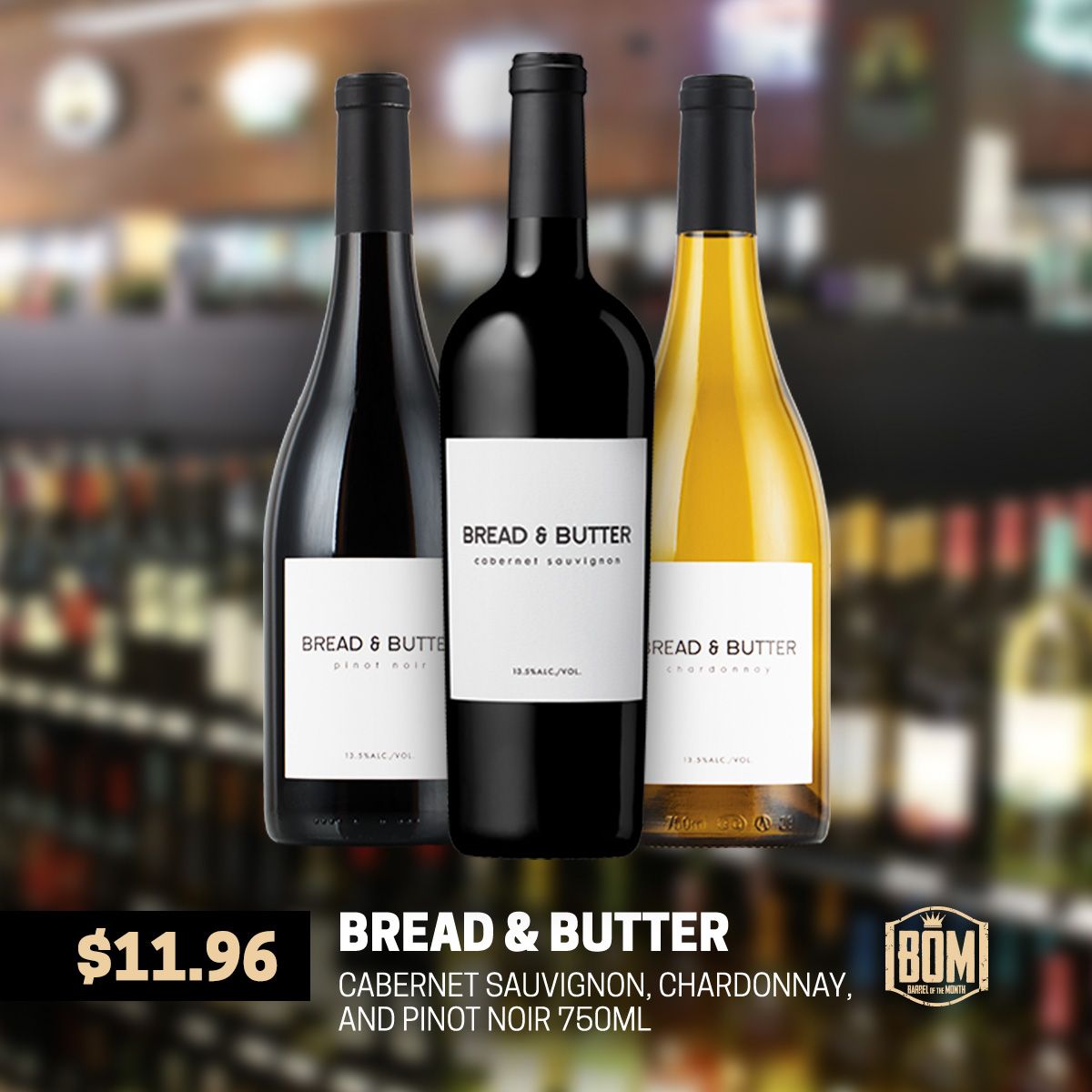 Crown Liquors There Are 2 Great Reasons To Pick Up A Bottle Of Bread Butter Cab Sauv Chard Or Pinot Noir Vip 11 96 Not Only Do You Get A Crown Liquors There Are 2 Great Reasons To Pick Up A Bottle Of Bread Butter Cab Sauv Chard Or Pinot Noir Vip 11 96 Not Only Do You Get A
